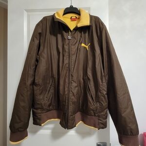 PUMA bomber jacket size XL brown